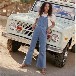 Christy Dawn Billy overalls,  in Moon Wash denim.